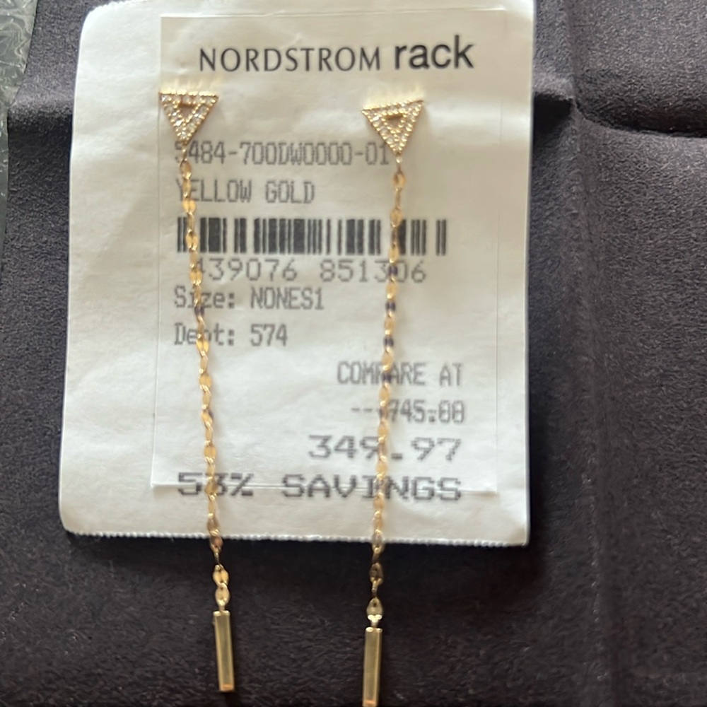 LANA Jewelry 14K yellow gold. Hangs about 2 inches